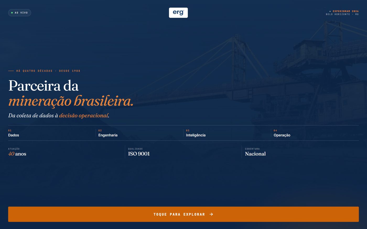 Landing Page da Feira